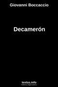 Decamerón, de Giovanni Boccaccio