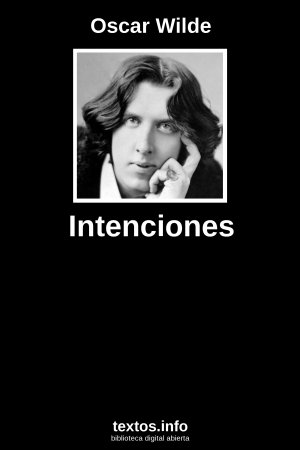Intenciones, de Oscar Wilde