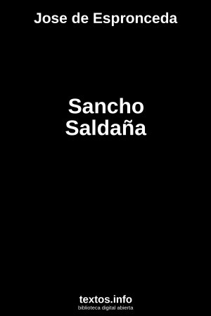 ePub Sancho Saldaña, de Jose de Espronceda