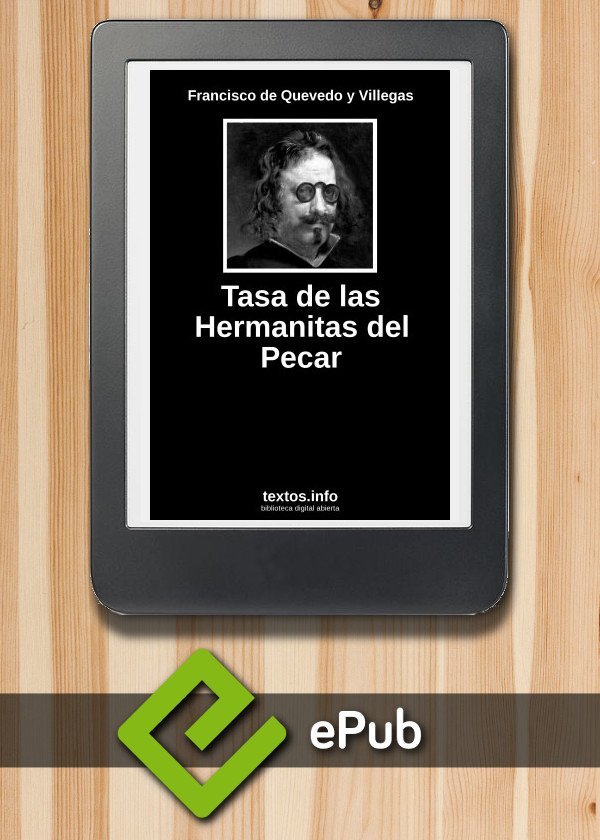 Tasa de las Hermanitas del Pecar