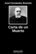 Carta de un Muerto, de José Fernández Bremón