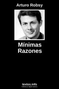 Mínimas Razones, de Arturo Robsy