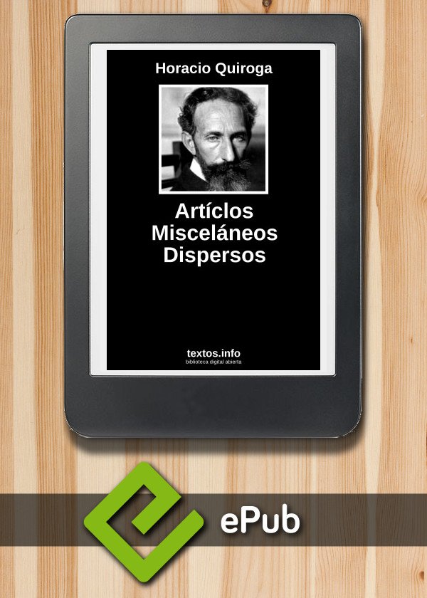 Artículos Misceláneos Dispersos