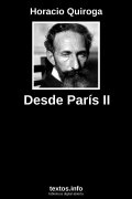 Desde París II, de Horacio Quiroga