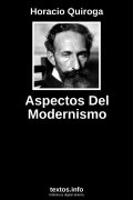 Aspectos Del Modernismo, de Horacio Quiroga