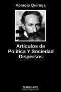 Artículos de Política Y Sociedad Dispersos
