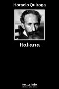 Italiana, de Horacio Quiroga