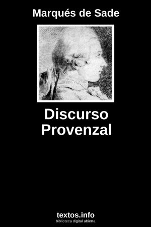 Discurso Provenzal, de Marqués de Sade