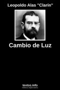 Cambio de Luz, de Leopoldo Alas 