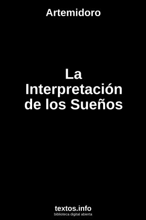 La Interpretación de los Sueños, de Artemidoro