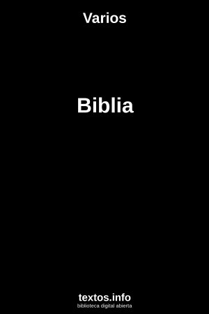 Biblia, de Varios