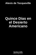 Quince Días en el Desierto Americano, de Alexis de Tocqueville