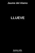 Llueve, de Jaume del Alamo
