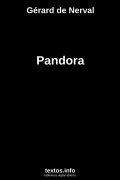 Pandora, de Gérard de Nerval
