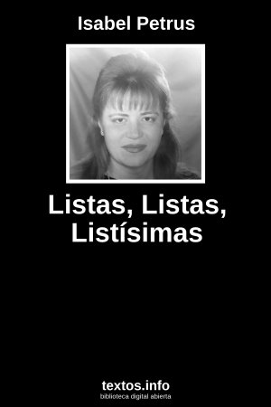 Listas, Listas, Listísimas, de Isabel Petrus