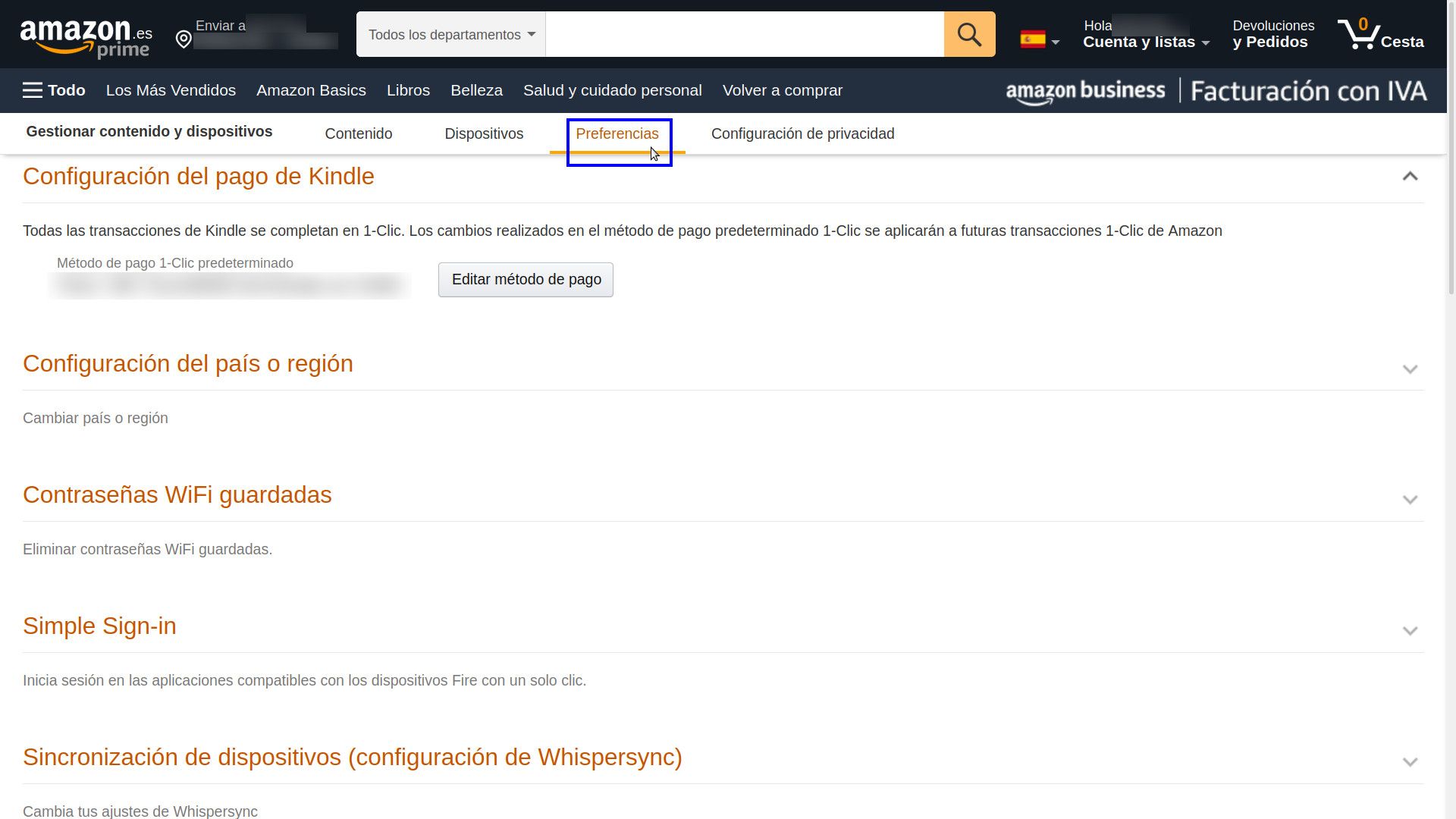 Gestionar contenido y dispositivos